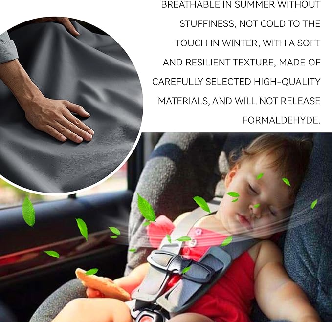 Car Center Console Armrest Cover with Storage Pockets, Universal Upgraded Microfiber Leather Center Console Organizer Protector for Most Cars SUVs Trucks Armrest Pad Interior Accessories (Gray)