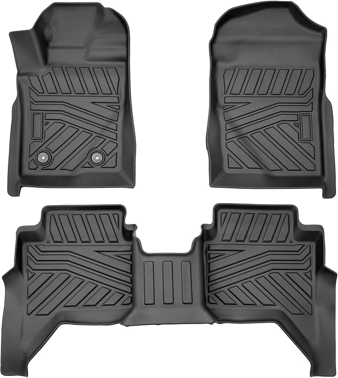 Cartist Floor Mats Fit for Ford Ranger 2024 2025 2026, All Weather Floor Liner for Ranger Accessories, Heavy Duty Car Mats Black