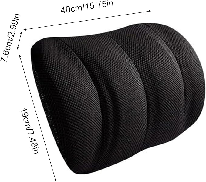 1 Piece Automotive Seat Lumbar Support Pillow for VW Beetle 2012-2019, Driving Lower Back Cushion Ergonomic Orthopedic Posture Rest