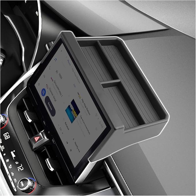 SXCY for 2026 Toyota Corolla Cross Dashboard Organizer Tray [2026, XLE/XSE 10.5 Inch Only] for 2026 Toyota Corolla Cross Accessories Screen Back Tray 2026 Corolla Cross Behind Dash Console Organizer