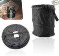 Shakas Car Trash Can, Pop-up Collapsible Car Trash Bin, Waterproof Hanging Car Trash Bag, Portable Foldable Multifunctional Accessories Car Trash Bin (Black)