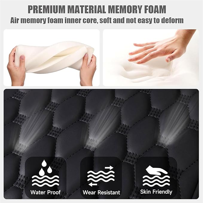 Car Armrest Cushion for Toyota Harrier (XU60) 2013-2017 2018 2019 2020, Car Center Console Cover Armrest Pad with Cup Holder and Tissue Box, Car Accessories,Orange