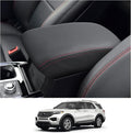 CDEFG 2020-2024 2025 Explorer Console Armrest Cover for 2024 2025 Ford Explorer Center Console Cover Middle Console Pad Arm Rest Central Consola Cover 2024 2025 Explorer Accessories