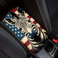 Car Center Console Pad, Universal Waterproof Car Armrest Seat Box Cover, Car Interior Accessories for Most Vehicle SUV Truck Vintage American Flag Zaber Car Armrest Pad