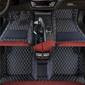 Custom Personalized Floor Mats for Cars，Luxury Full Coverage All Weather Car Floor Mats，Anti-Slip Leather Car Mat Set ，Custom Floor Mats for 99% of Cars, Trucks & SUVs (Black Yellow)