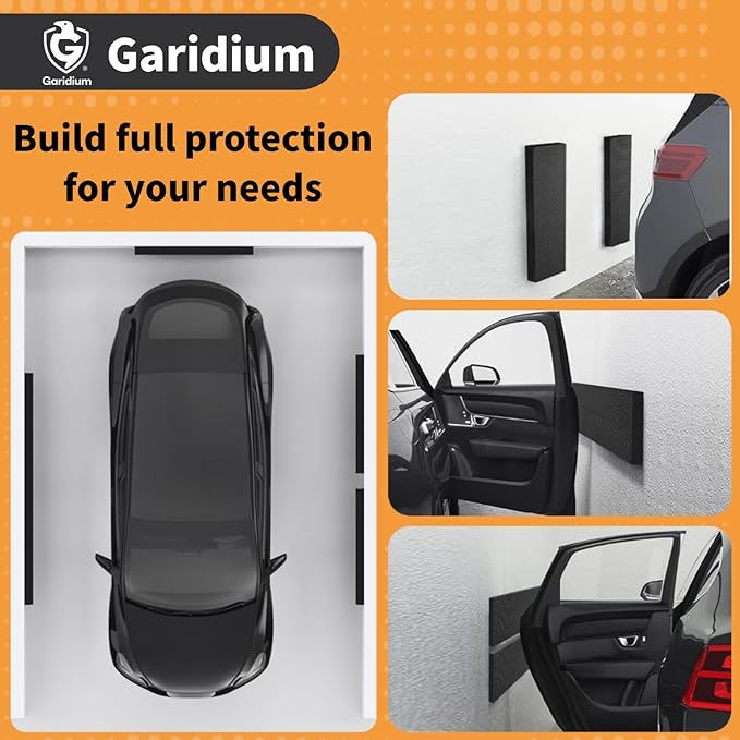 Garage Wall Protector - Heavy Duty Self-Adhesive Foam Bumpers for Car Door Dings, Furniture & Bike Scratches | Tool-Free Installation, Extreme Durability