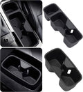 Cup Holder Inserts for KIA Telluride 2025 2024 2023 2022 2021 2020, Front & Rear TPE Center Console Interior Accessories Cup Holders Covers Protector for 2020-2025 Telluride, Black