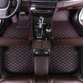 Yajomi Car Floor Mats for Dodge Journey 2009-2017 Custom Luxury Carpet Leather Car Mats Easy to Clean Car Mat Protector Full Coverage Black Red