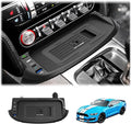 2023 Upgraded Version Wireless Car Charger for Ford Mustang 2015-2022, Center Console Wireless Charging Tray Qi Wireless Charging Station with USB Port