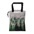 KXWQTRDD Car Trash Bag Foggy Forest Hanging Drawstring Car Organizer and Storage Bag with Adjustable Buckle Canvas Garbage Bin for Back Seat or Hanging Headrest Car Decor Road Trip Essentials