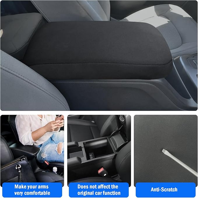 Center Console Cover for Chevy Colorado/GMC Canyon 2015-2022, Soft Neoprene Middle Console Cover for Colorado/Canyon 2015 2016 2017 2018 2019 2020 2021 2022 Interior Accessories