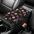 Dreaweet Car Armrest Cushion Ladybug Car Accessories for Women Center Console Pad Cover Protector Armrest Seat Box with Organizer Pockets Storage Bag,Universal Fit