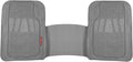 BDK Motor Trend WingRunner Heavy Duty Rubber Rear Floor Mats Liners, Back Row Non-Slip All Weather Interior Protection Universal Fit Design for Trucks Cars Sedans SUV, Fits 2nd or 3rd Row Rear - Black
