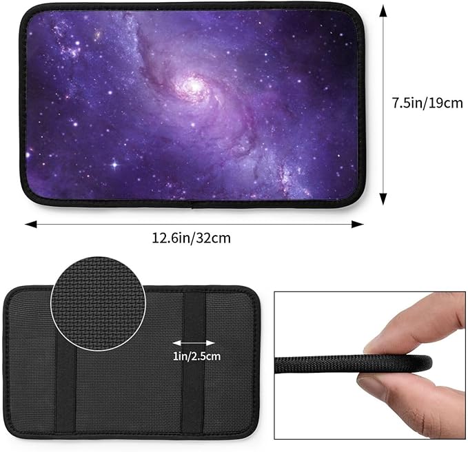 Galaxy Auto Center Console Armrest Cover Pad, Universal Fit Waterproof Comfort Car Armrest Cushion for Most Vehicle SUV Truck