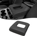 KBH Center Console Armrest Cover for 2014-2018 Chevy Silverado & GMC Sierra, 40/20/40 Jump Seat, Middle Console Lid Protector with Middle Cut, Anti-Scratch, Black
