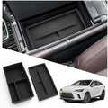 2025 2026 Lexus RX350 Center Console Organizer for Lexus RX350 Accessories Silicone Material Double Layer Armrest Console Glove Tray Compatible with 2023 2024 2025 2026 Lexus RX350/RX350h/RX500h(2PCS)