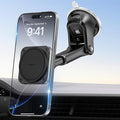 APPS2Car for MagSafe Car Mount【Upgraded 20xN55 Magnets】 Strong Magnetic Phone Holder, Suction Cup Stand for Dashboard Windshield, Adjustable Telescopic Arm, Fit for iPhone 17 16 15 14 13 12 Android