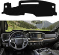 Dashboard Cover for 2022-2025 Chevy Silverado/GMC Sierra 1500 2500HD 3500HD, Non-Slip Dashboard Protector & Sunshield, UV-Blocking, Anti-Glare, Fade-Resistant