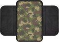 Camo Green Print Center Console Covers for Cars Waterproof Vehicle Armrest Cover Pad Non-Slip Armrest Seat Box Cover Protector Car Decoration Accessories