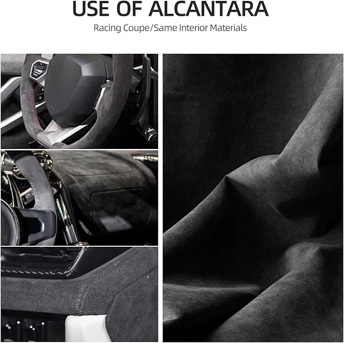 BETTERHUMZ Car Seat Gap Filler Organizer Compatible with BMW BMW G30 G20 F40 G21 G28 G11 G12 Z4 G32 G29 X1 X2 X3 X4 Series for Alcantara Car Side Seat Storage Box Accessories (carbon leather)