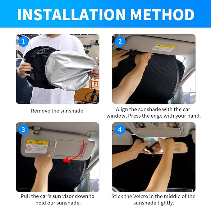 Thickened 2-Layer Front Windshield Sun Shade Compatible for Toyota Corolla Cross 2022-present, Foldable Custom Fit Sunshade Blocks 99% Heat, Keeps Car Interior Cool (for Corolla Cross 2022-present)