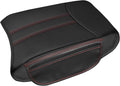 SENSHINE Armrest Cover for Honda Pilot Accessories 2023 2024 2025 2026 Center Console Cover Anti-Scratch Leather Armrest Protector Middle Console Pad with Side Pockets for Honda Pilot (Red Stitch)