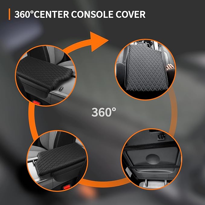 Custom Fit for Center Console Cover Palisade 2019-2024 2025 2026 Armrest Cover Center Console Pad Interior Accessories Car Armrest Seat Box Cover Protector with Pockets Storage Bag