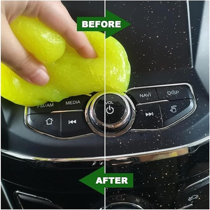 Car Cleaning Gel - Reusable Keyboard Cleaner & Vent Cleaner Slime for & Dirt Removal - Multiuse Air Gel for Automobile & Home Cleaning(B)