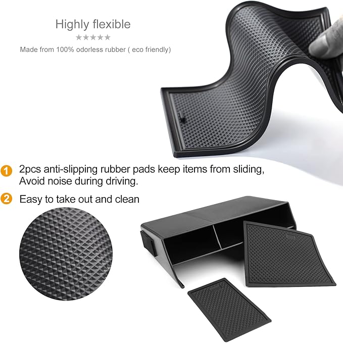 Thenice for 11th Gen Civic Center Console Organizer Caddy Glove Storage Box Compatible with Honda Civic 2022 2023 2024 2025
