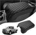 Autorder Center Console Cover for 2011-2016 Ford F250/F350/F450/F550 Accessories Armrest Cushion Cover Leather Middle Console Covers Anti-Scratch Armrest Pad for Pet (Bucket Seat Only)
