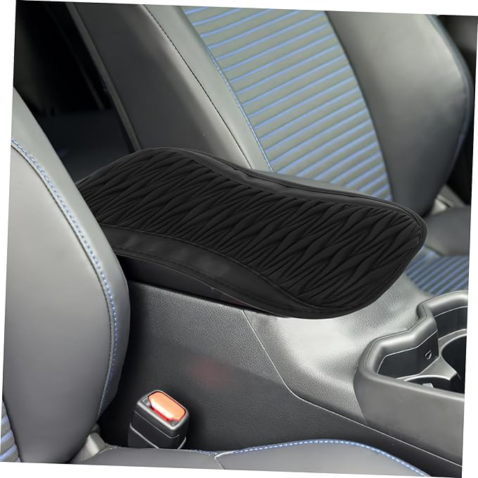 Mikinona Comfortable Auto Armrest Pad Faux Center Console Cushion for Cars Easy Installation Enhances Driving Experience Compatible with Multiple Models