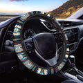 SEANATIVE Baja Stripes Car Steering Wheel Cover Universal Car Accessory for Diverse Cars Neoprene Dust Cover for Steering Wheel