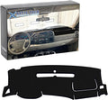 x xotic tech Center Console Dashboard Mat Pre-Cut Non-Slip Sunshield Sun Glare Protector Dash Carpet Pad Black Cover Compatible with Chevrolet Silverado or GMC Sierra 2007-2013,w/Two Golve Box-Type C