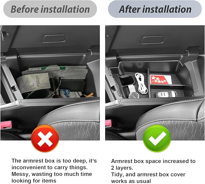SKTU for 2024 2025 2026 Dodge Charger Center Console Organizer for 2024 2025 2026 Dodge Charger Daytona Center Console Tray Charger Daytona ABS Console Tray Dodge Charger 2024 2025 2026 Accessories