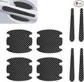 8 PCS Car Door Handle Protector Stickers, Anti-Scratch Door Bowl Paint Guard Stickers, Self-Adhesive Car Doors Paint Protective Film, Universal for Most Cars (Carbon Fiber)