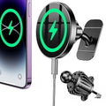 Coolpow for Magsafe Car Mount Charger【100% Stable】15W Magsafe Car Charger Magnetic Phone Holders for Your Car Accessories for Women Men Car Phone Holder Wireless Car Charger for iPhone 17 16 15 14 13