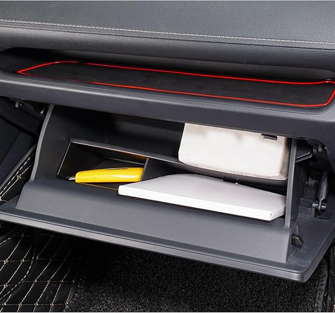 x xotic tech Glove Box Organizer Compatible with Toyota RAV4 2025 2024 2023 2022 2021 2020 2019, Insert Glove Compartment Dividers ABS Interior Center Console Storage Holder Tray Accessories