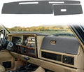 Dash Cover Mat Custom Fit for Jeep Cherokee Comanche Wagoneer Limited Dashboard Pad Carpet Protector K186 (Dark Gray)
