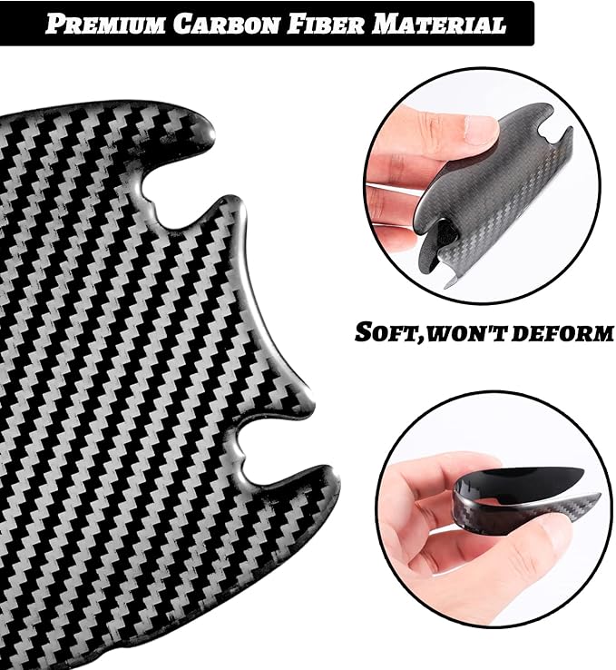 WORCAS Car Door Handle Cup Protective Sticker Auto Door Paint Guard Scratch Protection Films Universal Door Handle Cups Protective Pad (m+d)-8pcs