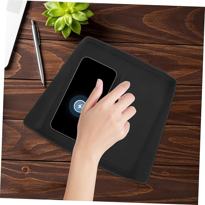 Dashboard Cordless Charging Mat Skid Console Pad for Model Y Elegant Design Easy Cordless Charging Fit for Car Interior Accessories