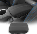 CDEFG for Ford Mustang 2024-2025 2026 Center Console Cover Armrest Box Cover for Mustang 2024 2025 2026 Accessories Console Arm Rest Protector Thickened White Line