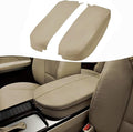 KBH Center Console Cover Replacement for Acura MDX 2007 2008 2009 2010 2011 2012 2013, Vinyl Leather, Armrest Replace Skin Upholstery, Parchment