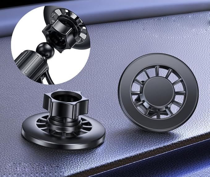 for Magsafe Car Mount Phone Holder Replacemet Magnetic Stand Base with 17mm Ball Joint Socket for Mag Safe iPhone Andriod Smartphone Windshield Suction Dashboard Dash Air Vent Mounts