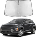 EcoNour Windshield Sun Shade for Hyundai Kona 2024–2026 | Front Window Sunshade | Foldable Car Sun Protector | Blocks UV Rays & Keeps Interior Cooler