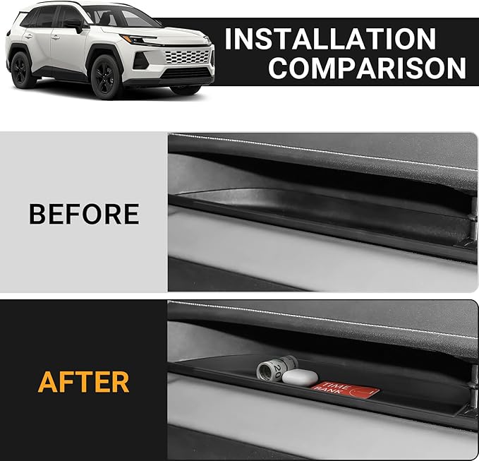 Passenger Storage Organizer Mat Compatible with Toyota RAV4 2026 Accessories Glove Box Storage Organizer Tray Insert Accessories (Passenger Storage Organizer Tray)