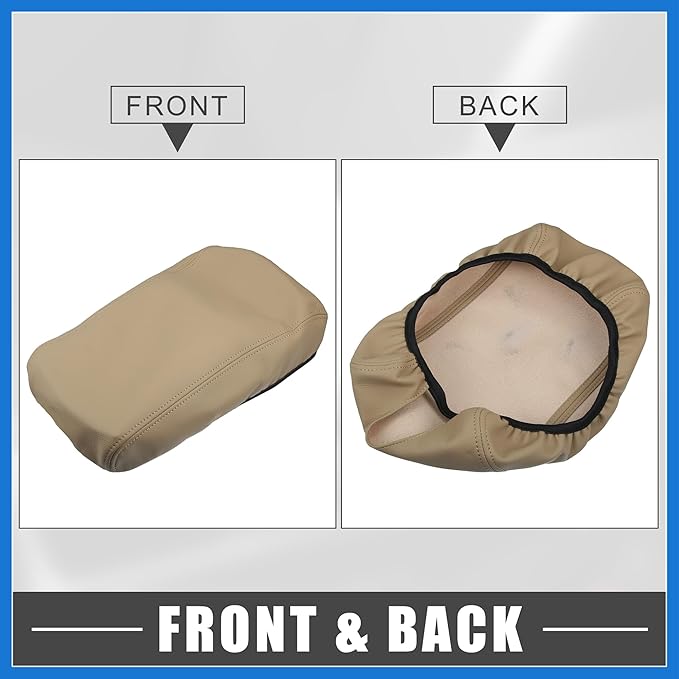 Car Center Console Pad Waterproof Armrest Seat Box Cover Protector Beige for Nissan Altima 2013-2018 Auto Accessories