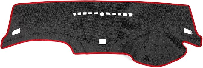 X AUTOHAUX Car Dashboard Cover Nonslip Black Red Sun Pad for Cruze 2011-2014