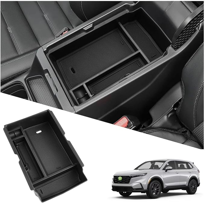 Ruiya 2026 CRV Center Console Organzier for Honda CRV 2026 Accessories ABS Material Armrest Console Glove Tray Compatible with 2026 Honda CRV LX/EX/EX-L/Hybrid(Sport/Sport-L/Sport Touring/TrailSport)