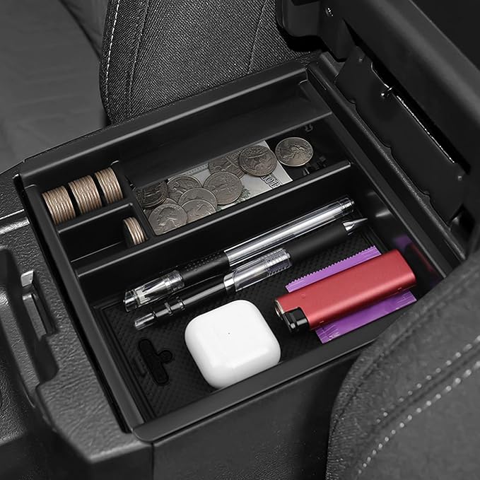 YOJOJOCO Center Console Organizer Compatible with Toyota 2016-2023 Tacoma Accessories Storage Box Organizer Tray
