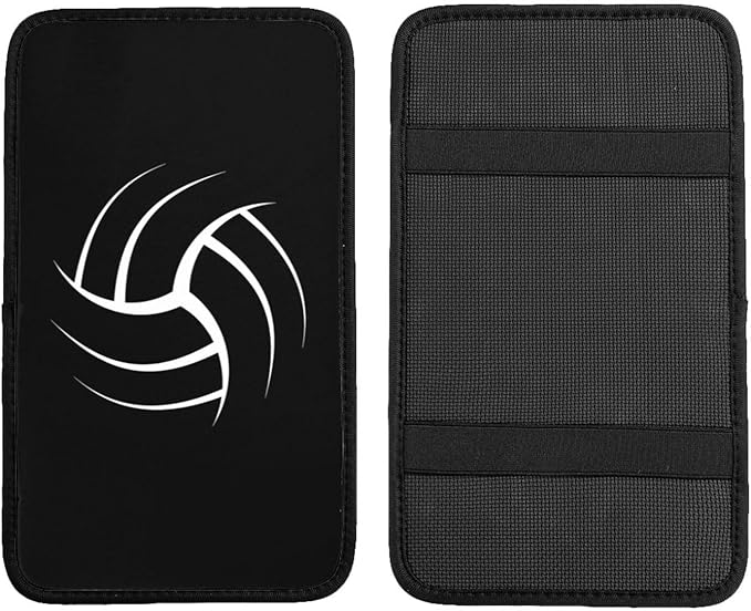 Volleyball Car Center Console Cushion Pad Auto Center Console Cover Car Handrail Box Cushion Waterproof Car Armrest Seat Box Cover for Car Truck Rv SUV and Many Vehicles